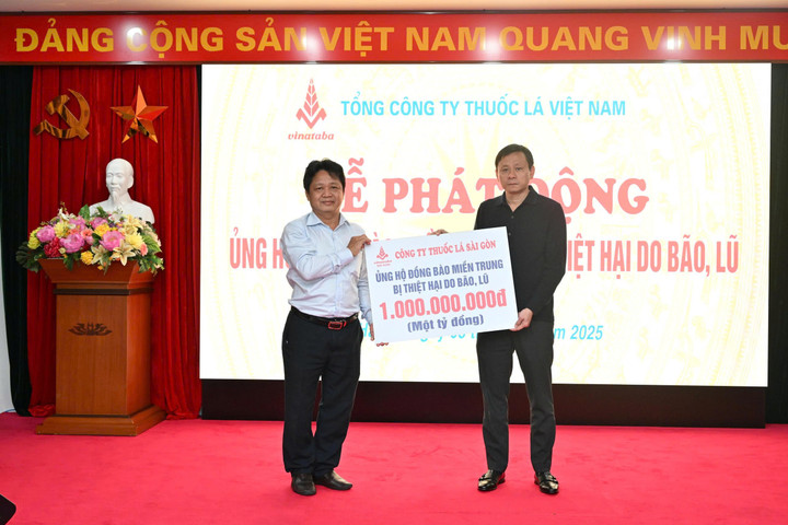 Công ty Thuốc lá Sài Gòn ủng hộ 1 tỷ đồng