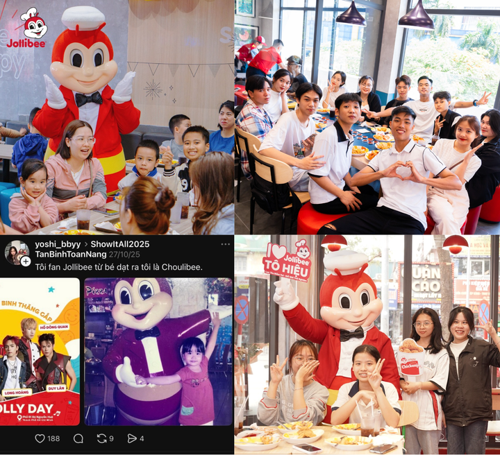 Các món ngon của Jollibee và chú Ong Bee vui vẻ đã quen thuộc với nhiều thế hệ người Việt.