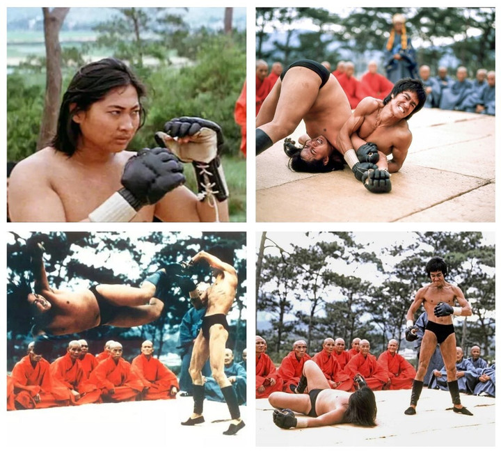 Trận chiến giữa Lý Tiểu Long và Hồng Kim Bảo trong phim 