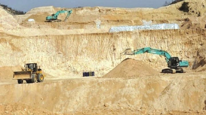 Mỏ đất hiếm ở huyện Ganxian, tỉnh Giang Tây, miền trung Trung Quốc. (Ảnh: EPA-ESE)