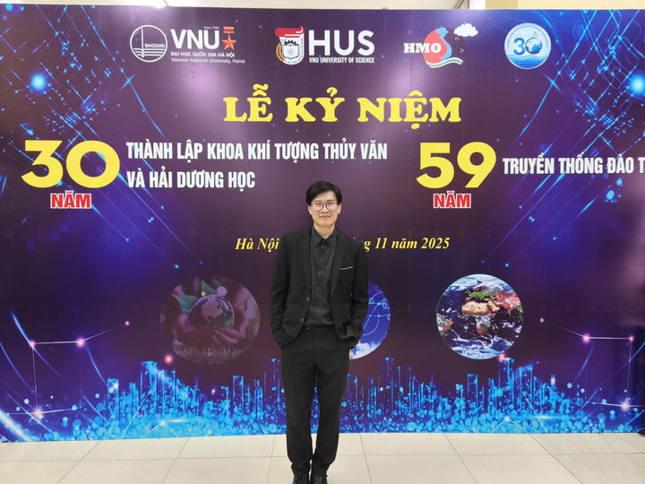 TS. Trần Ngọc Vĩnh - Tác giả công trình "AI có thể nâng cao độ chính xác dự báo lũ ở quy mô lục địa" (Ảnh: NVCC)