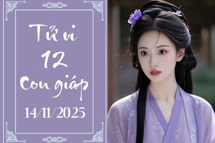 Tử vi 12 con giáp hôm nay ngày 14/11/2025: Tuất may mắn, Dậu trắc trở