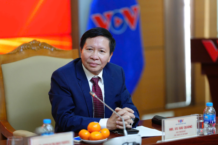 Ông Vũ Hải Quang, Phó Tổng Giám đốc VOV. (Ảnh: Đinh Trung)