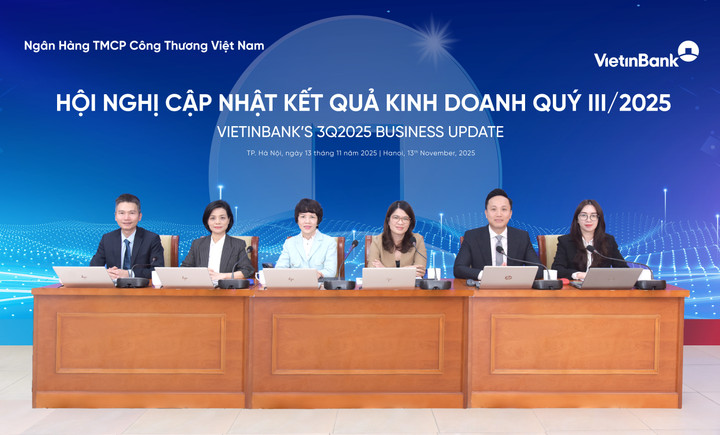 Toàn cảnh Hội nghị cập nhật kết quả kinh doanh quý 3/2025 của VietinBank.