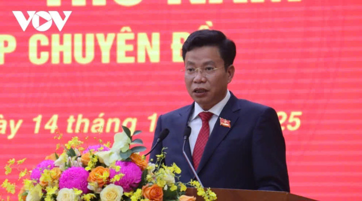 Ông Lưu Văn Trung phát biểu