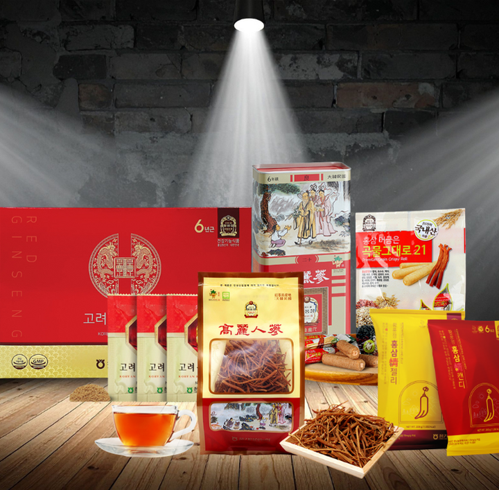 Sản phẩm hồng sâm đa dạng của Hwang Pung Jung.