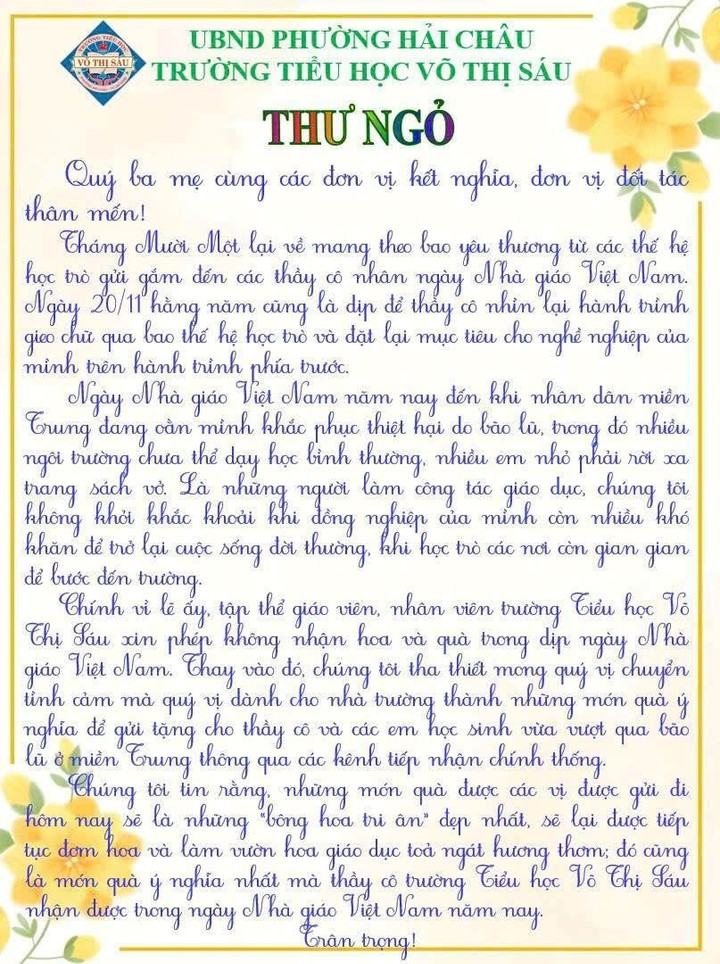 សំបុត្រចំហរបានផ្លាស់ប្តូរឪពុកម្តាយជាច្រើន។