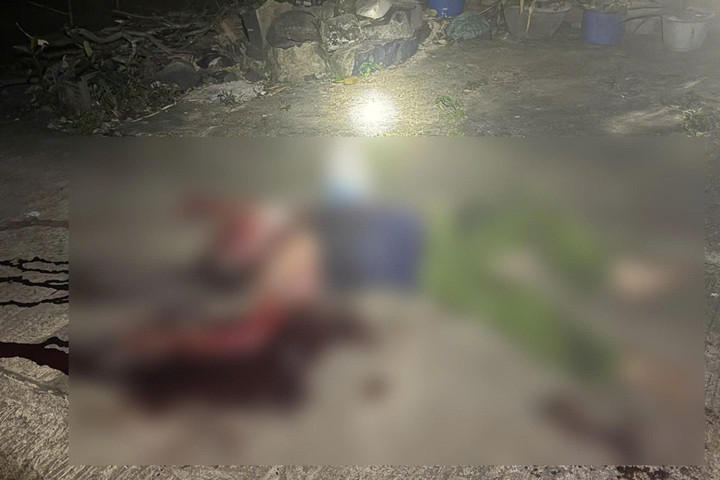 Hiện trường vụ án mạng.