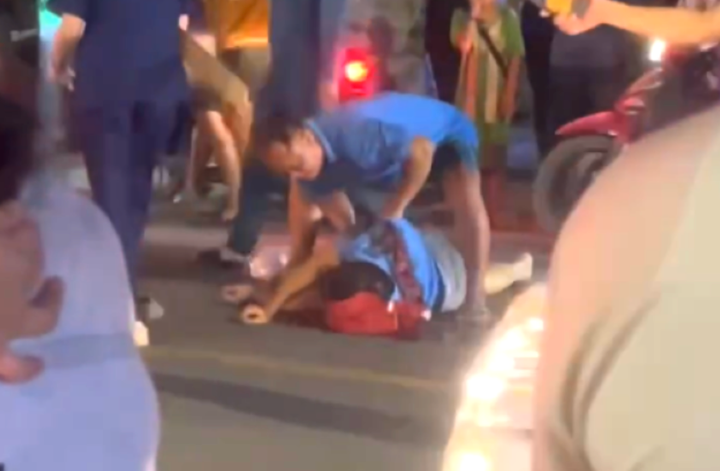 Hiện trường vụ tai nạn.