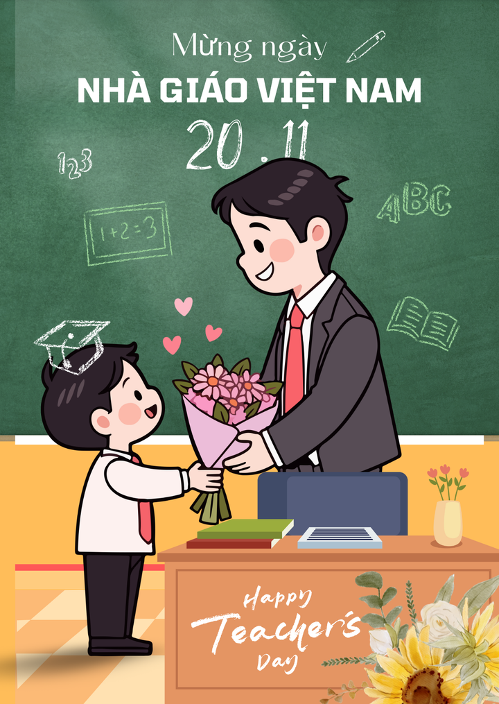 Các mẫu thiệp đẹp chúc mừng Ngày Nhà giáo Việt Nam 20/11 - 14