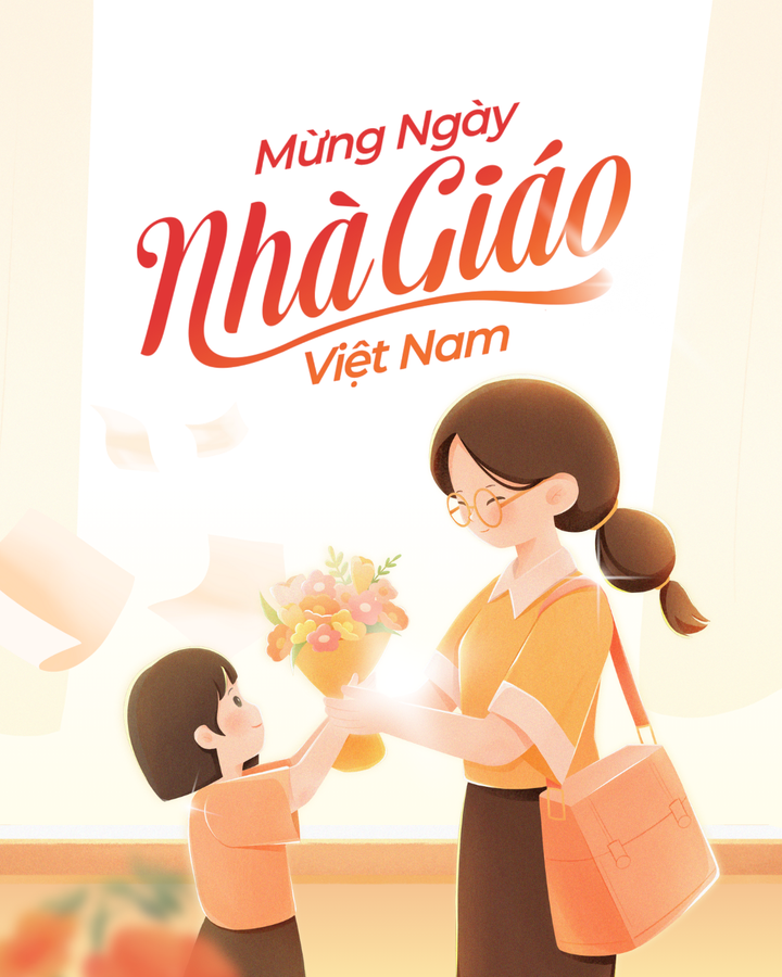 Các mẫu thiệp đẹp chúc mừng Ngày Nhà giáo Việt Nam 20/11 - 12