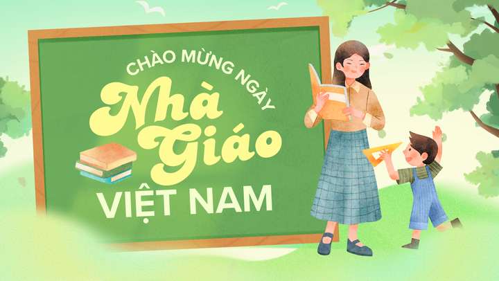 Tấm thiệp 20/11 với màu sắc tươi sáng sẽ mang lại cảm giác vui tươi, gần gũi.