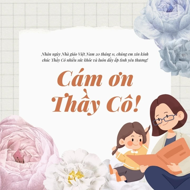 Lời chúc 20/11 dành cho cô giáo mầm non chan chứa tình cảm.