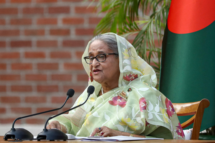 Cựu Thủ tướng Bangladesh Sheikh Hasina (Ảnh tư liệu: Reuters)