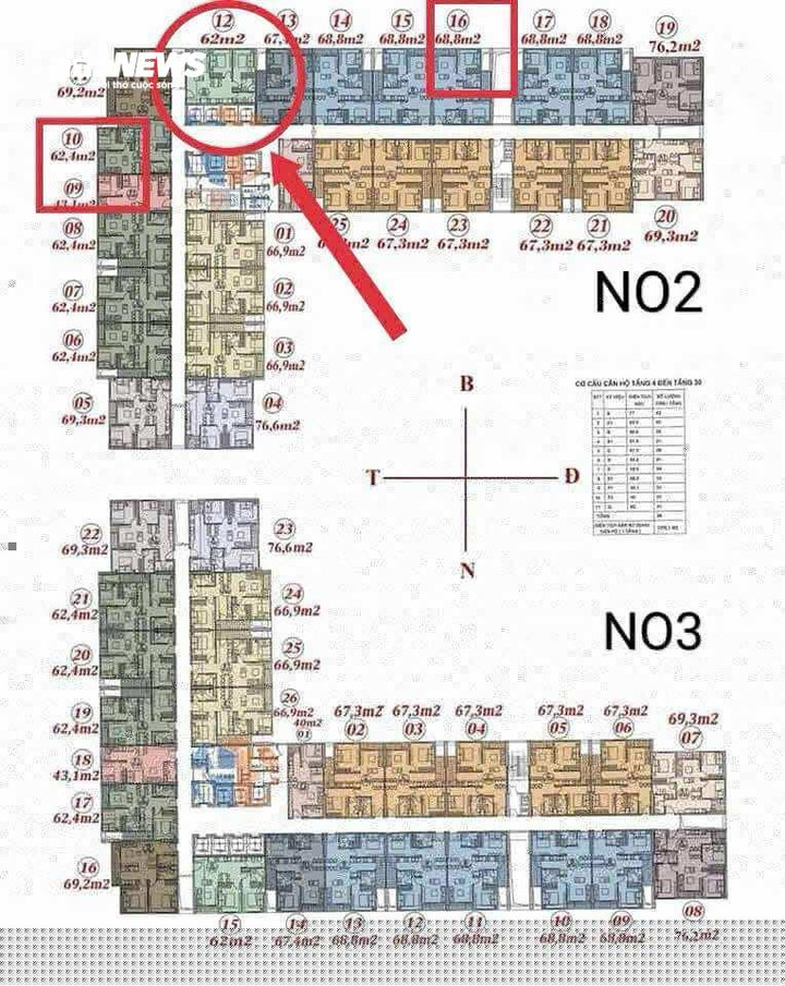 Bản thiết kế các căn NƠXH tại Ecohome được môi giới bất động sản mời chào với khách mua.