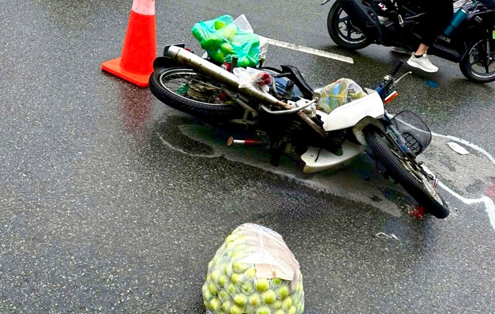 Hiện trường vụ tai nạn.