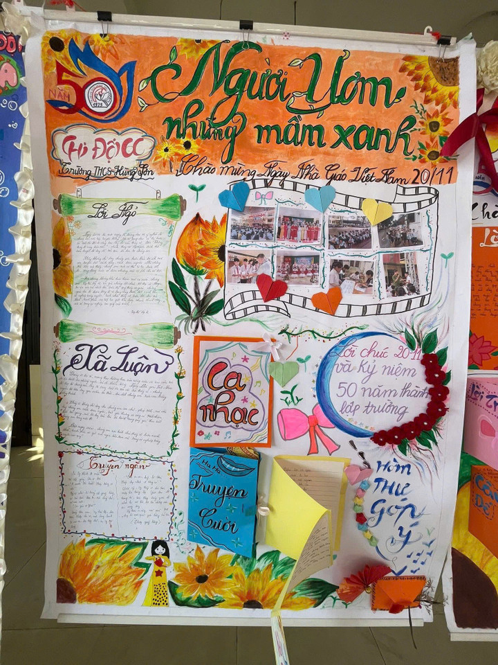 Série nástěnných novin, které 20. listopadu způsobily rozruch, studenti předváděli své úžasné talenty - 4