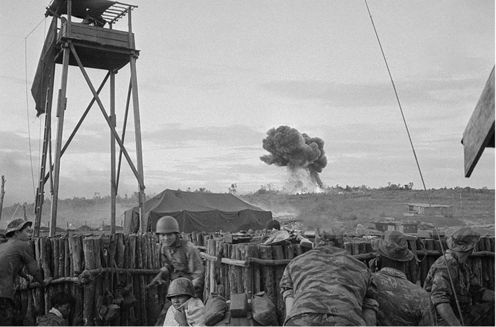 Lính Mỹ trong trại Plei Me. (Ảnh tư liệu)