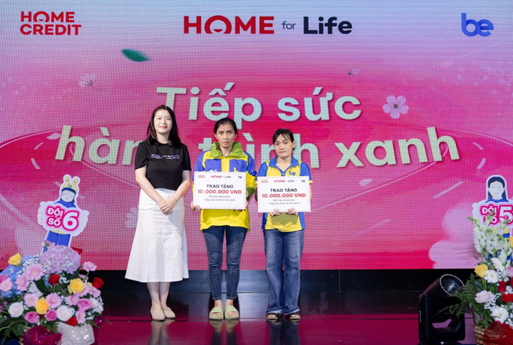 Một số đối tác nữ của Be Group nhận hỗ trợ 10 triệu đồng từ Home Credit.
