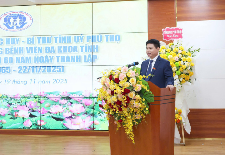 Bí thư Tỉnh ủy Phú Thọ - Trương Quốc Huy phát biểu tại chương trình.