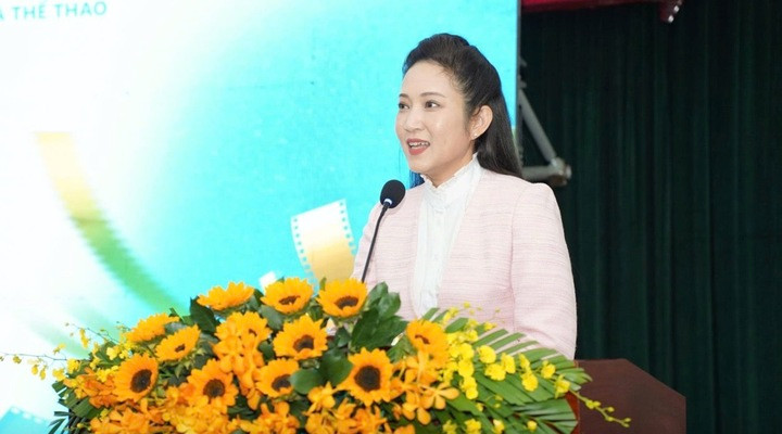 Bà Nguyễn Thị Thanh Thúy - Phó Giám đốc Sở Văn hóa và Thể thao TP.HCM phát biểu.