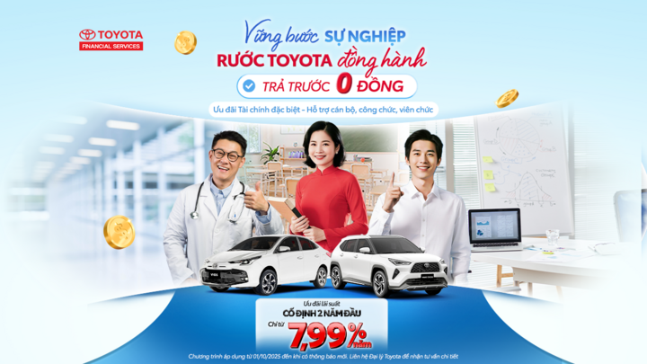 Mua xe dễ dàng hơn bao giờ hết với chính sách vay trả trước 0 đồng.