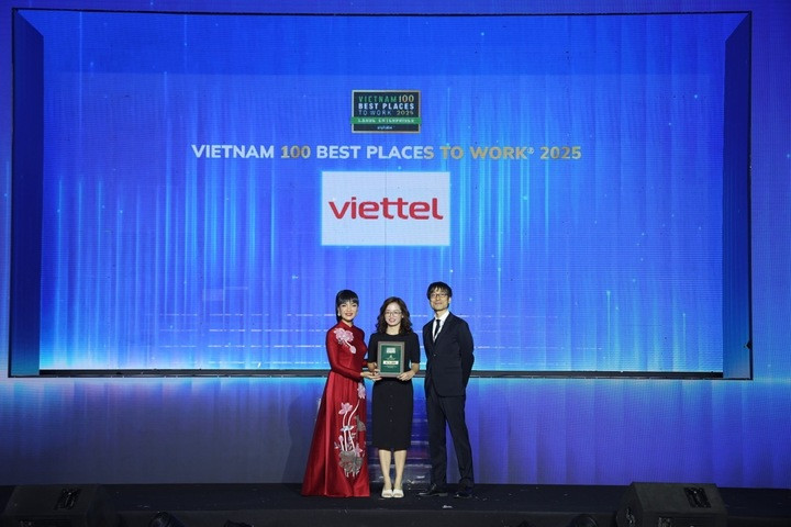 Компания Viettel была признана лучшим местом работы во Вьетнаме в двух областях: технологии аппаратного обеспечения и информационные технологии. (Источник: Viettel)