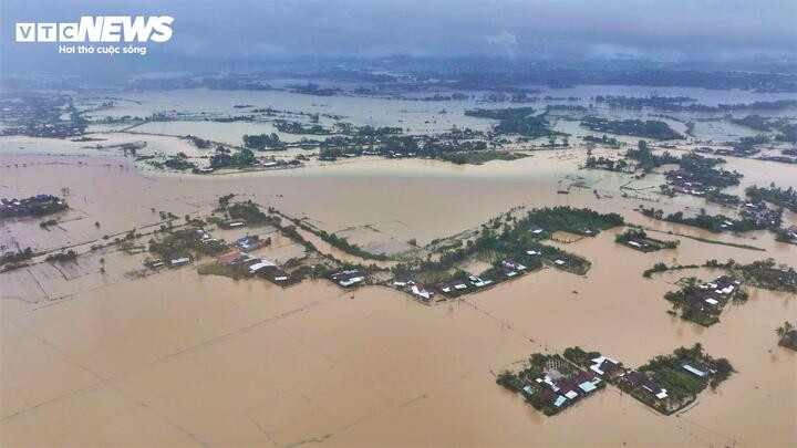 Tình hình mưa lũ trên địa bàn xã Hoà Thịnh trong những ngày qua.