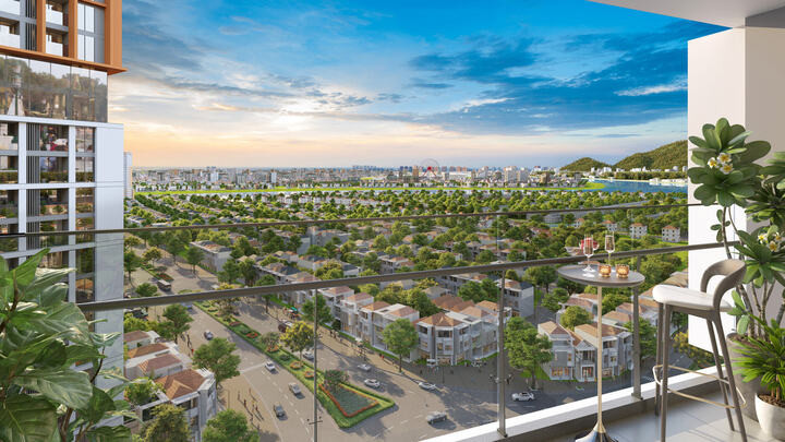 Các căn hộ sở hữu tầm nhìn khoáng đạt. (Ảnh phối cảnh: Sun Property)