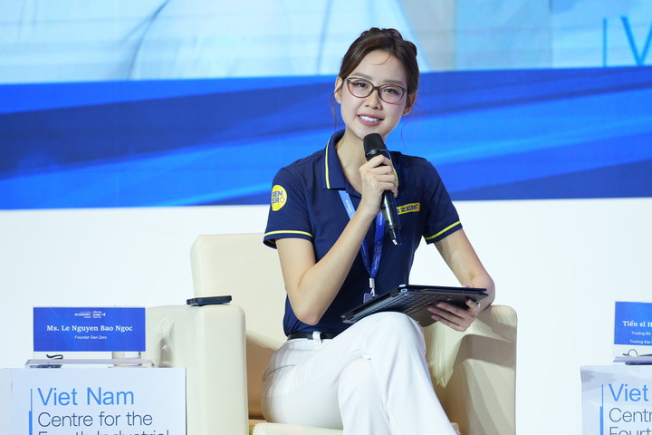 Пані Ле Нгуєн Бао Нгок – засновниця Gen Zero – виступила на дискусійній сесії.