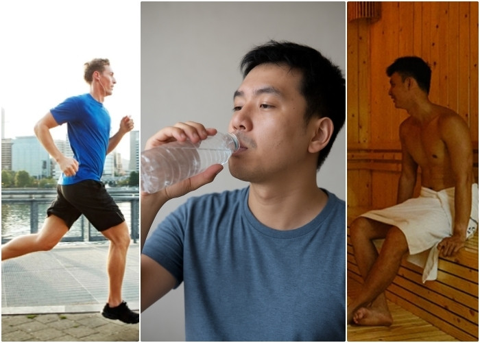 Tập thể dục, uống nhiều nước, xông hơi đều là những sai lầm khi giải rượu. (Ảnh minh hoạ)