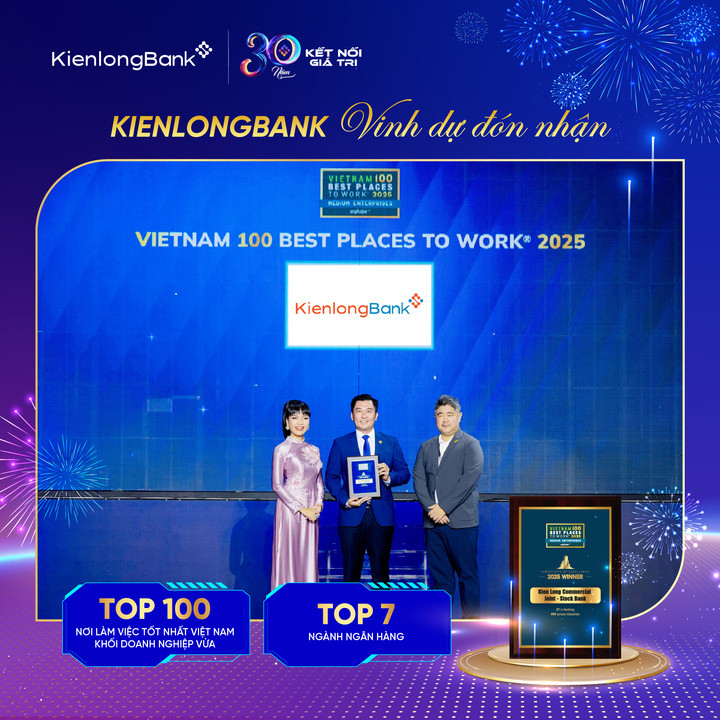 KienlongBank được vinh danh là 'Nơi làm việc tốt nhất Việt Nam 2025' - 1