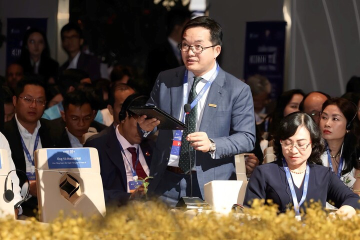 Ông Võ Hoàng Hải – Phó Tổng Giám đốc Nam A Bank - phát biểu tại chương trình.