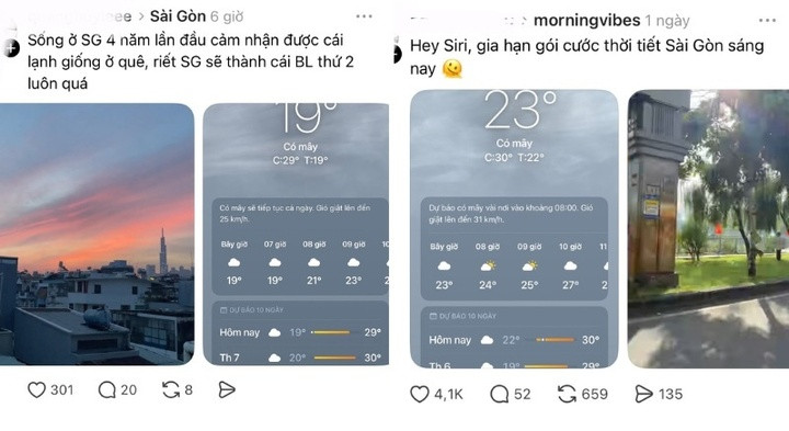 Dân mạng phấn khích "xin gia hạn kiểu thời tiết này tới Tết".