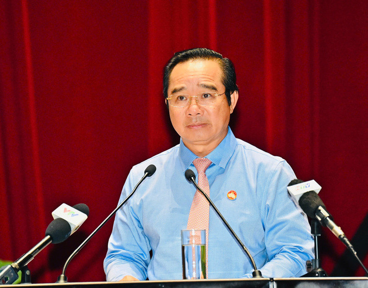 Chủ tịch UBND TP.HCM Nguyễn Văn Được. (Ảnh: Việt Dũng)