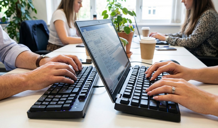 Tê bì, đau nhức, yếu lực ở bàn tay là tình trạng quen thuộc với dân văn phòng.