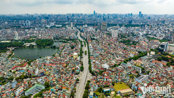 TP Hà Nội nhìn từ trên cao.