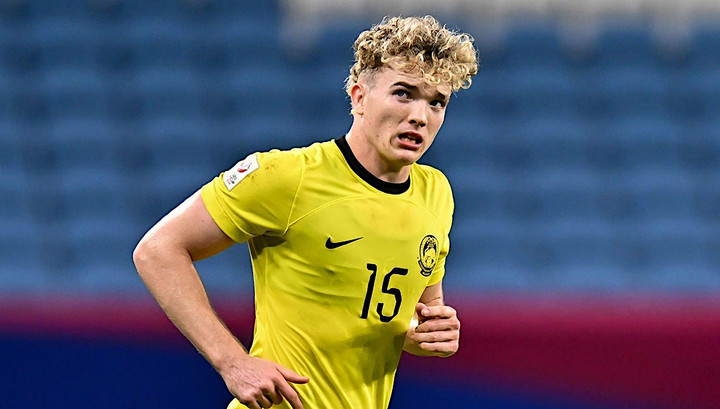 Fergus Tierney chưa có mặt ở đội U22 Malaysia.