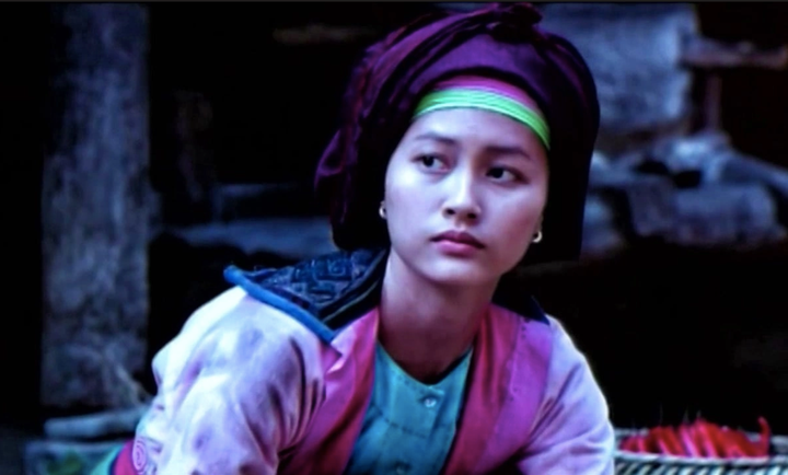 Nữ diễn viên hóa thân thành thiếu nữ người H'Mông trong bộ phim "Chuyện của Pao".
