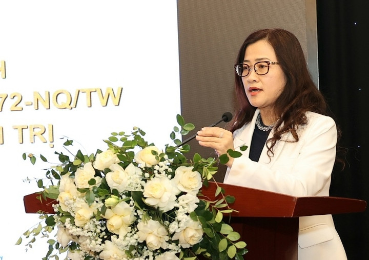 Bà Trần Thị Trang cho biết lộ trình thực hiện miễn viện phí toàn dân.