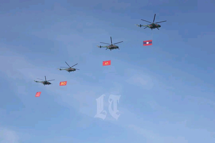 Trước đó, buổi tổng duyệt Lễ diễu binh, diễu hành kỷ niệm Quốc khánh Lào diễn ra hôm 28/11.