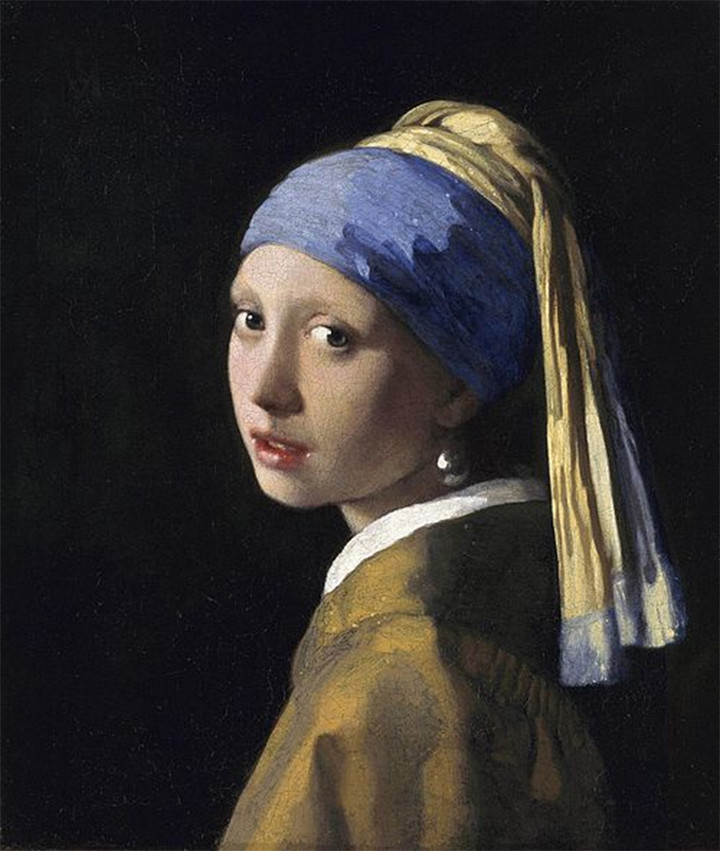 Bức "Thiếu nữ đeo hoa tai ngọc trai" của Vermeer.