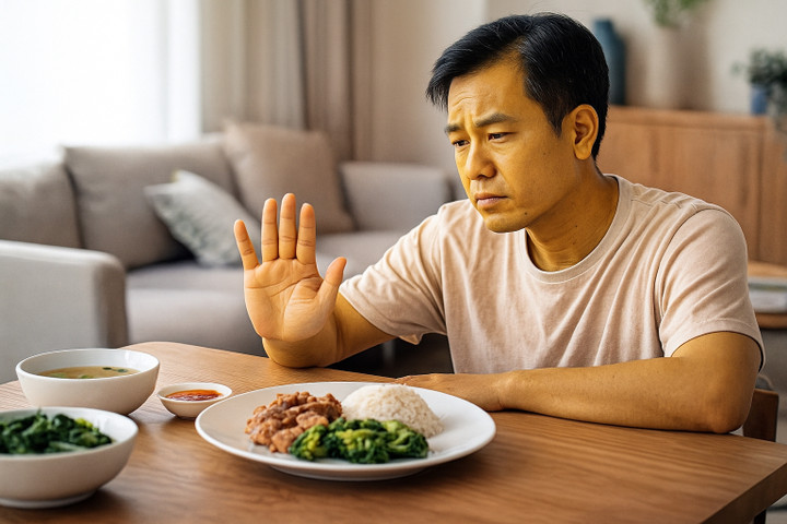 Mệt mỏi, da sạm, chán ăn là những dấu hiệu cảnh báo sức khoẻ đang gặp vấn đề. (Ảnh minh hoạ)