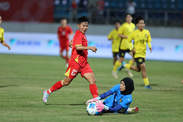 Đội tuyển nữ Việt Nam tiếp tục ép sân.