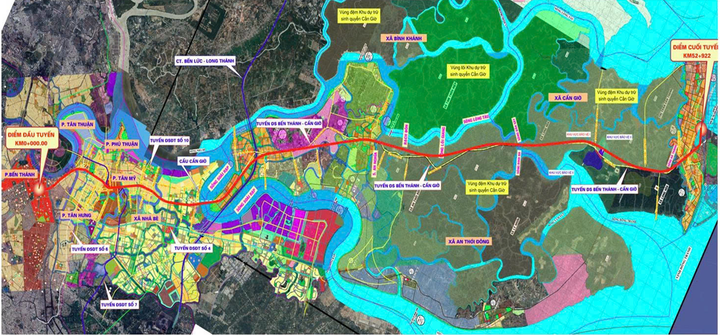 Mapa de la ruta del metro Ben Thanh-Can Gio. (Fuente: Vinspeed)