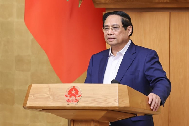 Thủ tướng phát biểu kết luận phiên họp Chính phủ thường kỳ tháng 11. (Ảnh: VGP/Nhật Bắc).