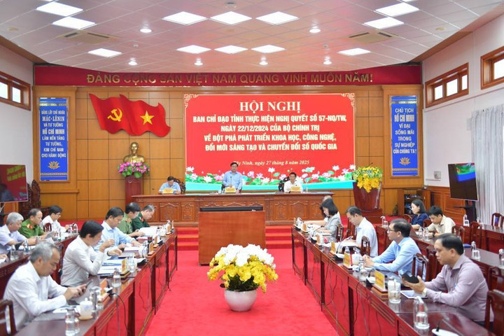 Ban Chỉ đạo thực hiện Nghị quyết số 57 tỉnh Tây Ninh tổ chức Hội nghị đánh giá tình hình thực hiện Nghị quyết.