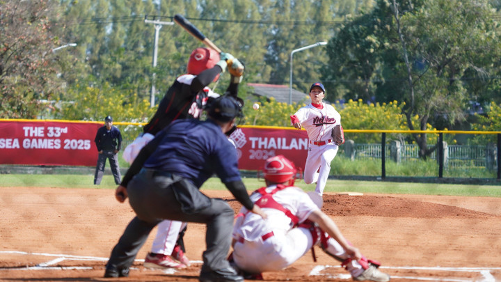 Đội tuyển bóng chày Việt Nam thua Singapore.