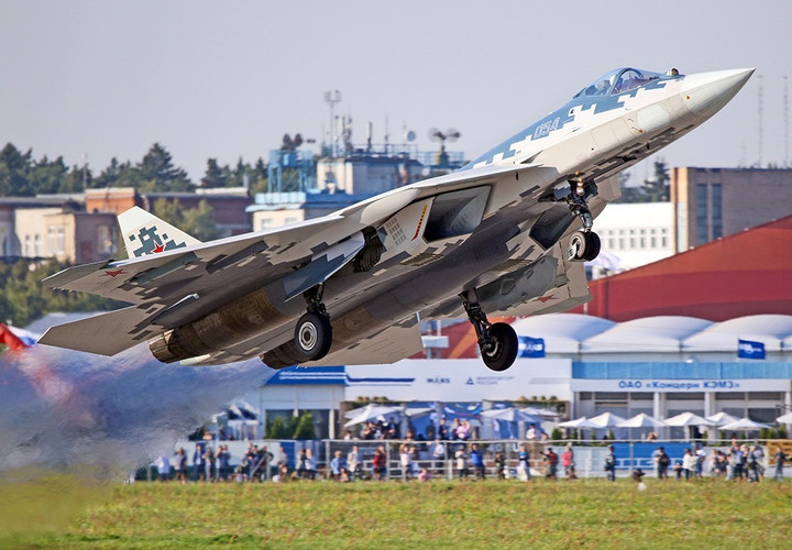 Chiến đấu cơ Su-57. Ảnh The Avuationist