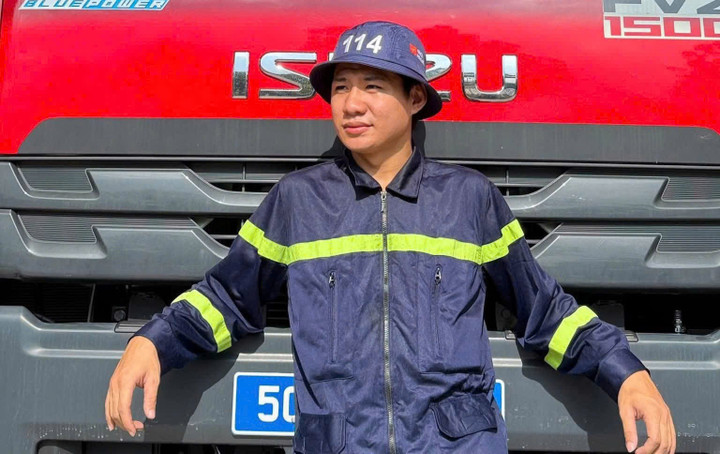 Hạ sĩ Nguyễn Mai Thi, 21 tuổi, thuộc Đội Cảnh sát PCCC khu vực 19 (TP.HCM)